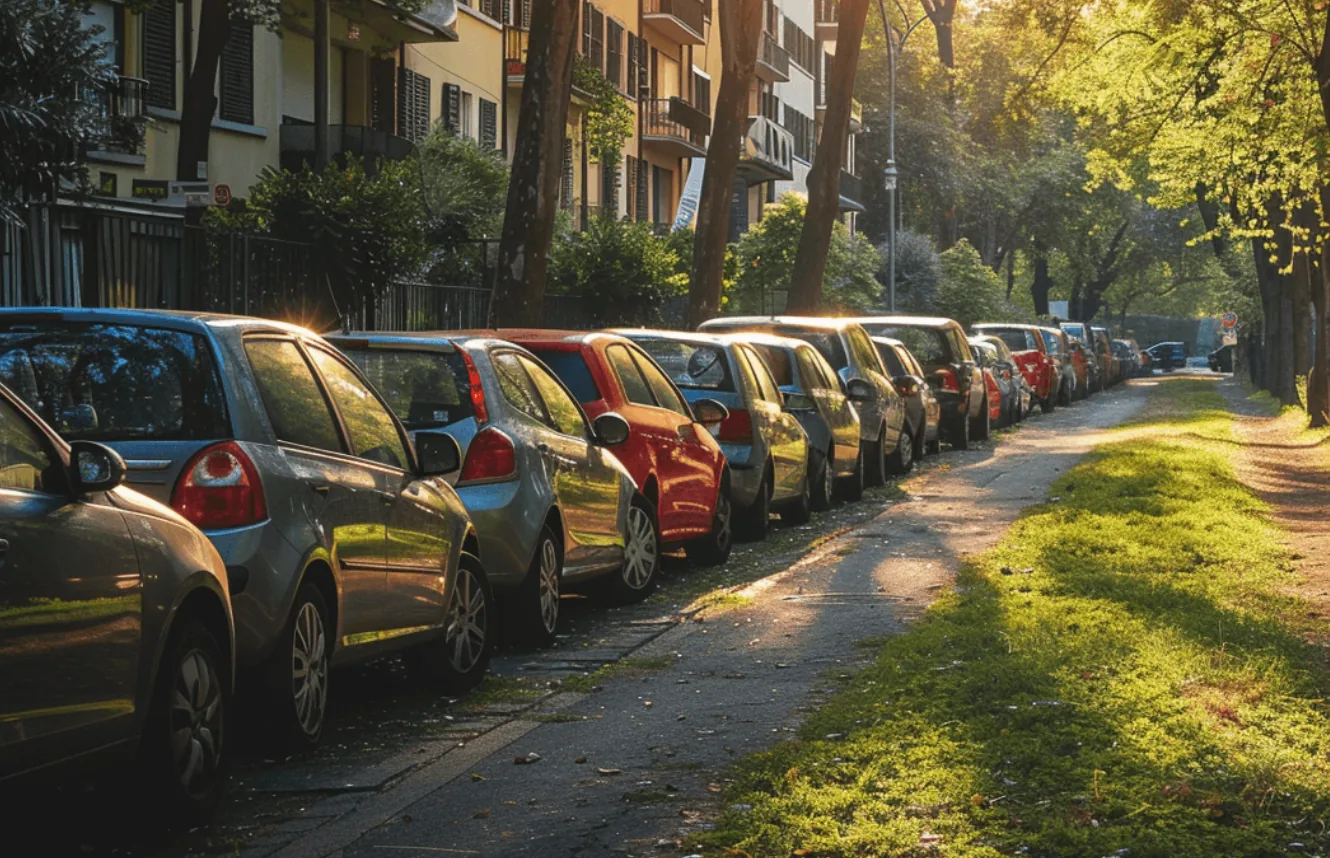Mappa di Milano con la distribuzione dei parcheggi irregolari segnalati nel 2024